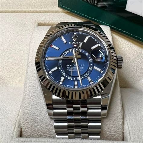 rolex stainless steel sky dweller review|Rolex Sky-Dweller blue 2022.